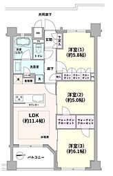 プレシス花小金井 3LDKの間取図画像