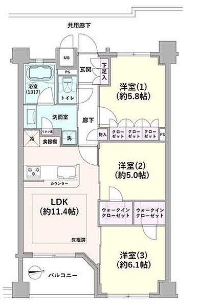 間取りを拡大表示