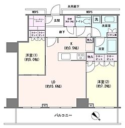 間取図画像 2LDK
