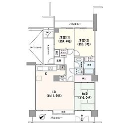 日吉ロイヤルマンション 3LDKの間取図画像