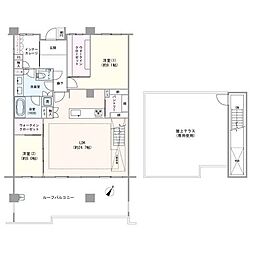 クリオ茅ヶ崎中海岸グランヴィラ 2LDKの間取図画像