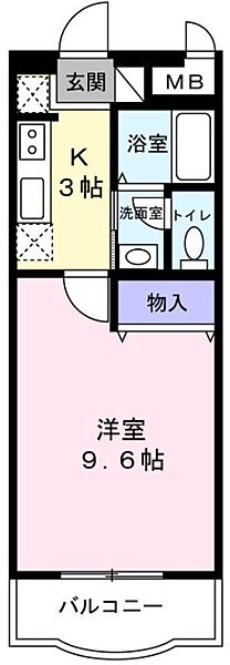 グリーンマンション雅B 205｜千葉県東金市堀上(賃貸マンション1K・2階・29.70㎡)の写真 その2