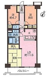 メイツ相模大野 3LDKの間取図画像