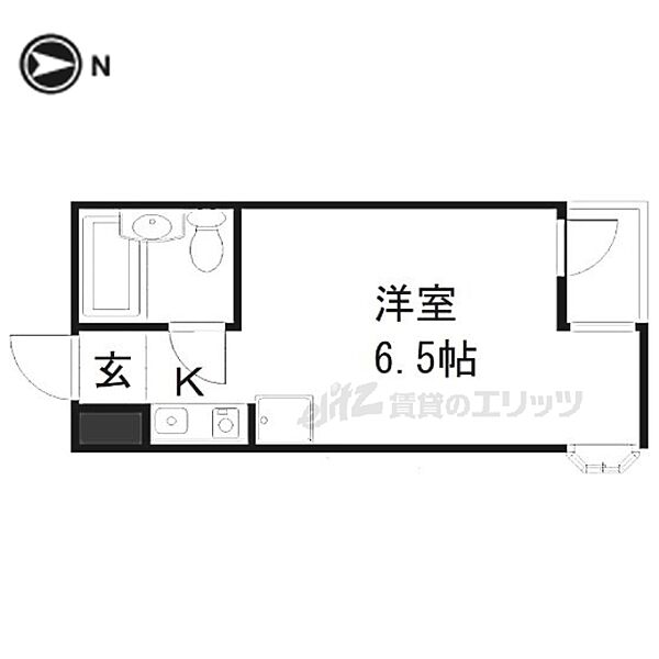 ＲＩＮ’Ｓコーポラティヴハウス 205｜京都府京都市西京区嵐山朝月町(賃貸マンション1K・2階・19.20㎡)の写真 その2