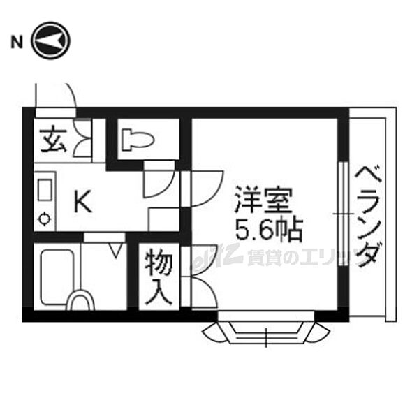 レオパレス藤ノ森 204｜京都府京都市伏見区深草直違橋南1丁目(賃貸アパート1K・2階・18.93㎡)の写真 その2