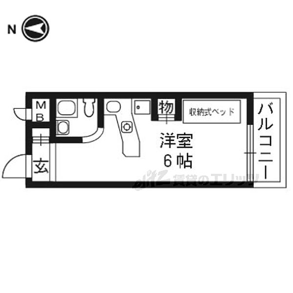 ラ・パルフェ・ド・プレオ ｜京都府京都市南区唐橋平垣町(賃貸マンション1R・2階・19.95㎡)の写真 その2