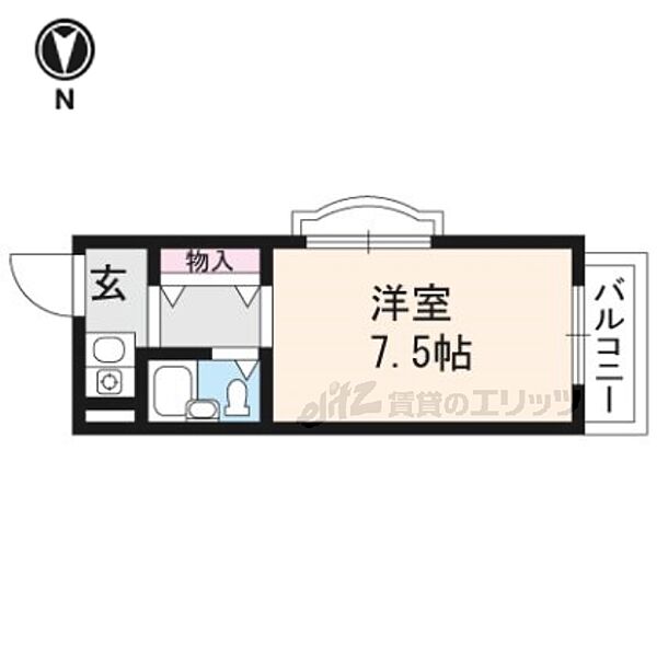 フェニックス樋口 308｜京都府京都市伏見区竹田西桶ノ井町(賃貸マンション1K・3階・18.00㎡)の写真 その2