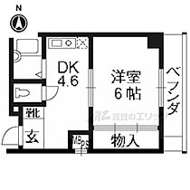 シフォン神泉苑 210 ｜ 京都府京都市伏見区上神泉苑町（賃貸マンション1DK・2階・25.84㎡） その2