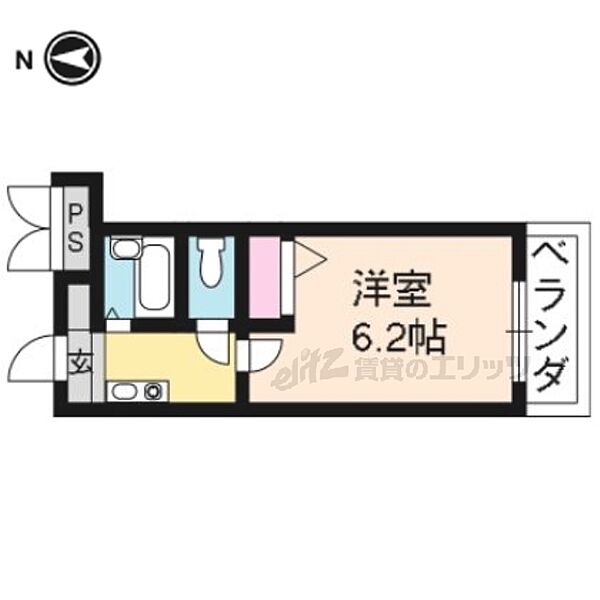 プチトリアノン 203｜京都府京都市伏見区竹田中内畑町(賃貸マンション1K・2階・19.76㎡)の写真 その2