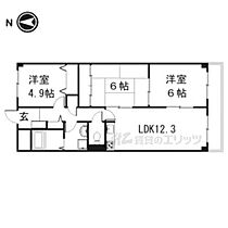 京都府京都市伏見区向島津田町（賃貸マンション3LDK・1階・66.40㎡） その2