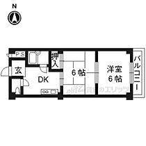 スカイコーポ久御山Ｂ棟 405 ｜ 京都府久世郡久御山町島田提外（賃貸マンション2K・4階・31.59㎡） その2