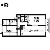 ジュネスドミール 105 ｜ 京都府宇治市伊勢田町毛語（賃貸アパート2LDK・1階・46.00㎡） その2