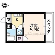 京都府京都市右京区西京極東衣手町（賃貸マンション1K・2階・24.60㎡） その2