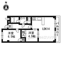 ハイツ桂Ｂ棟 2-C ｜ 京都府京都市西京区川島滑樋町（賃貸マンション2LDK・2階・57.24㎡） その2