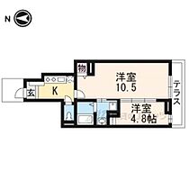 京都府京都市伏見区深草大亀谷東久宝寺町（賃貸アパート1LDK・1階・40.29㎡） その2