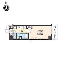 ＳＯＬ　ＣＲＥＳＴ　ＴＡＰＰ　伏見 601 ｜ 京都府京都市伏見区深草西浦町5丁目（賃貸マンション1K・6階・25.52㎡） その2