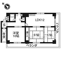 シベール阪急桂 2-B ｜ 京都府京都市西京区桂池尻町（賃貸マンション3LDK・2階・80.19㎡） その1