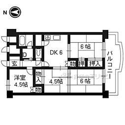 向島ニュータウン第三街区3-C棟 4DKの間取図画像