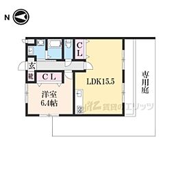 ヴェルデュール 1LDKの間取図画像