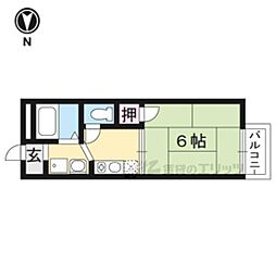 フレグランス井上 1DKの間取図画像