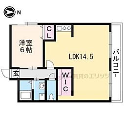 メゾン・パサージュ 1LDKの間取図画像