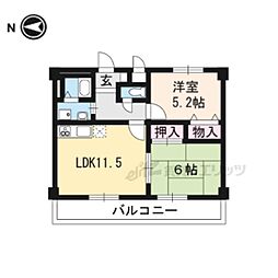 ヴェルドミール 2LDKの間取図画像