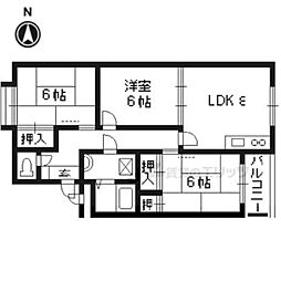 メゾン・ドゥ・トゥジュール 3DKの間取図画像