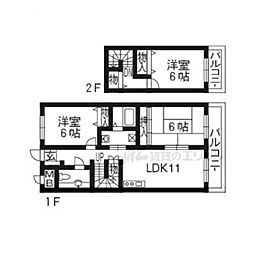 ゼファー21 3LDKの間取図画像