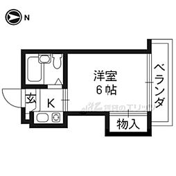コーポまつもと 1Kの間取図画像