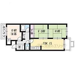 ファミィール桂 3LDKの間取図画像