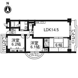 ウエストコート大利 3LDKの間取図画像