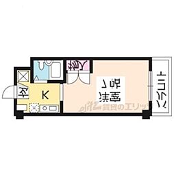 Fok21 1Kの間取図画像