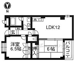 ローゼンガーデン 2LDKの間取図画像