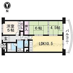 ネオコーポラス島ノ内A棟 3LDKの間取図画像
