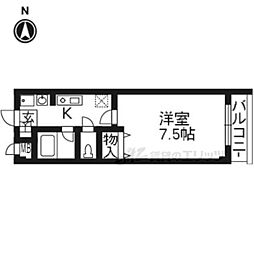 M'プラザ大住参番館 1Kの間取図画像