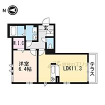 京都府京都市山科区厨子奥矢倉町（賃貸マンション1LDK・2階・46.48㎡） その2