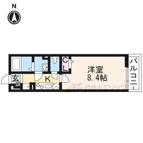 リブリ・長岡京 103｜京都府長岡京市長岡1丁目(賃貸アパート1K・1階・26.08㎡)の写真 その2