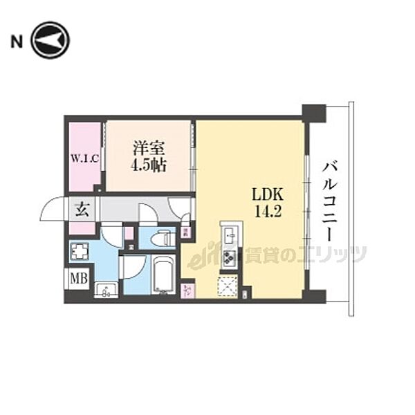 ブランシエスタ山科大塚 304｜京都府京都市山科区大塚中溝(賃貸マンション1LDK・3階・45.84㎡)の写真 その2