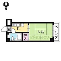 中ノ島ハイツ 205 ｜ 京都府京都市伏見区深草中ノ島町（賃貸マンション1K・2階・15.82㎡） その2