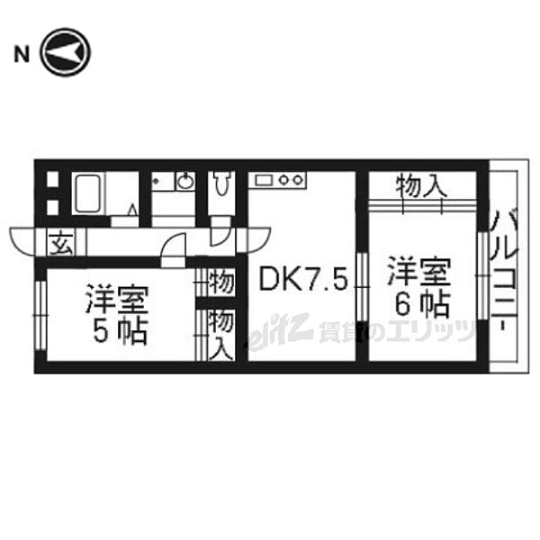 ＦＯＲＵＭ東向日 219｜京都府向日市寺戸町西田中瀬(賃貸マンション2LDK・2階・47.70㎡)の写真 その2