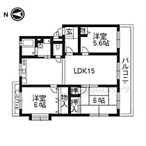 京都府京田辺市田辺沓脱（賃貸マンション3LDK・3階・70.74㎡） その2