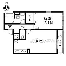 アビタシオンII 102 ｜ 京都府城陽市富野北垣内（賃貸アパート1LDK・1階・44.54㎡） その2