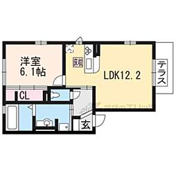 ツカト 1階1LDKの間取り
