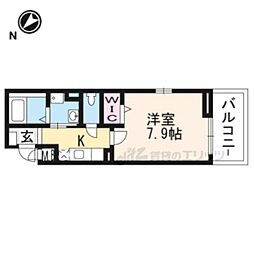 ｍａｉｓｏｎ　ｍｉｎｔ 3階1Kの間取り
