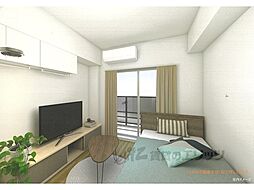 京都市営烏丸線 十条駅 徒歩4分の賃貸マンション 6階1Kのリビング/ダイニング