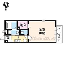 ＨｅｉｇｈｔｓＴＡＮＡＫＡＳＩＴＥ　I 1階1Kの間取り