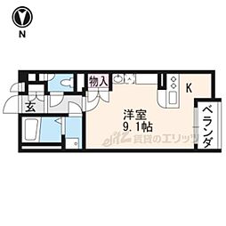 レオネクストファーストクラス ワンルームの間取図画像