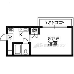 サンライト橋本 ワンルームの間取図画像
