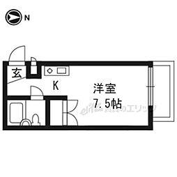 ピアグレース本丸 ワンルームの間取図画像
