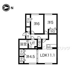 ル・シエル 3LDKの間取図画像